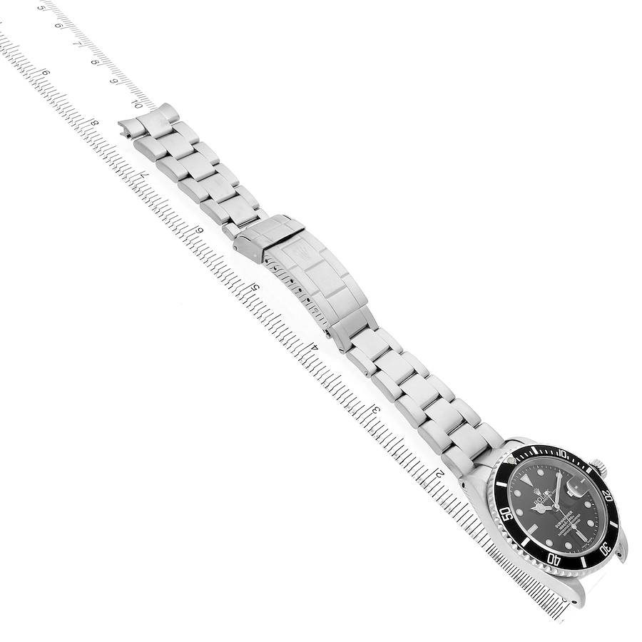 Rol_ex Subma_riner Date Steel Black Dial Mens Watch