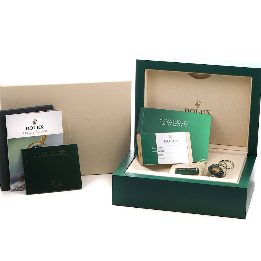 Ro_lex Seadweller Deepsea  Steel Cameron D-Blue Mens Watch  Box Card