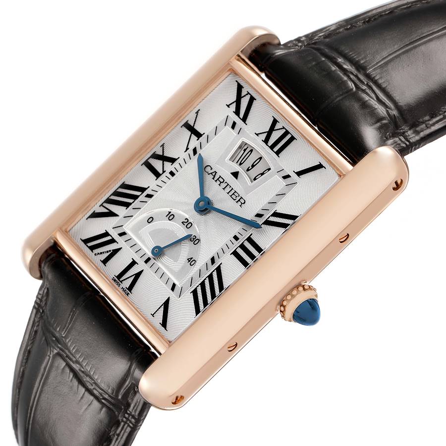 Car_tier Tank _Louis  Power Reserve Rose Gold Mens Watch Card