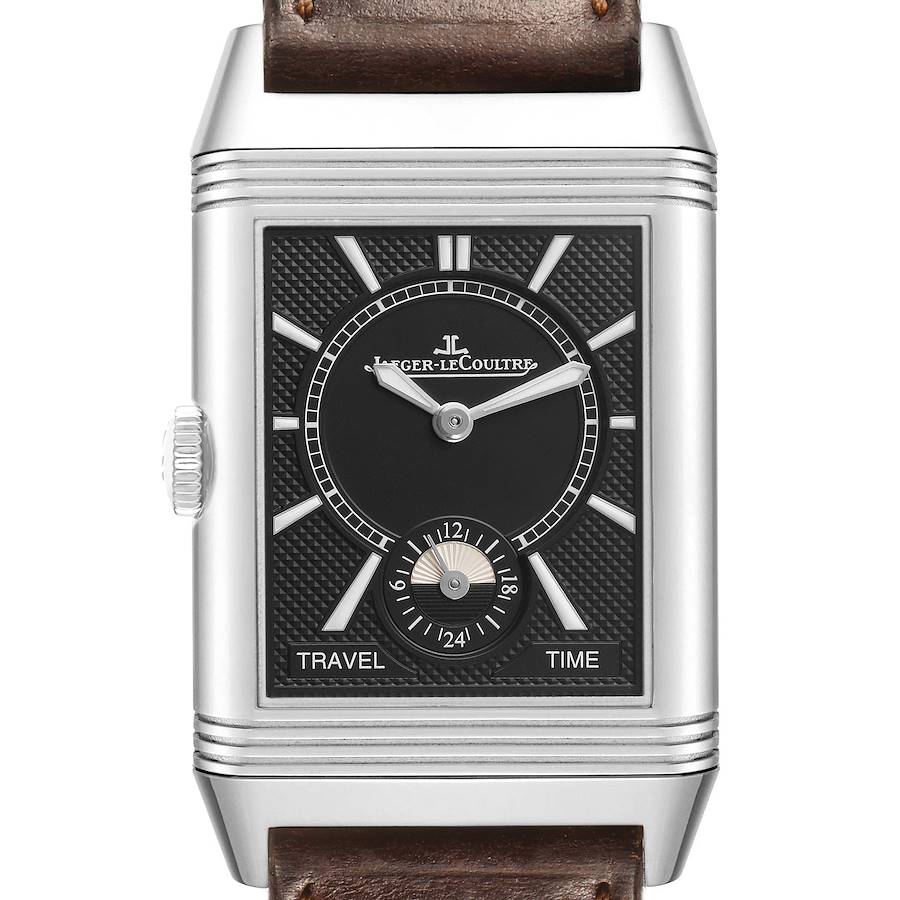 Jae_ger LeCou_ltre Reverso Duoface Steel Mens Watch  Card