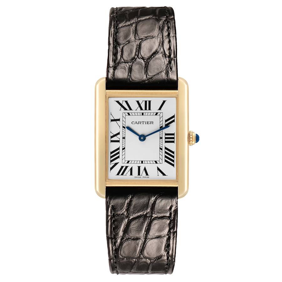 Ca_rtier Tank _Solo Yellow Gold Steel Mens Watch