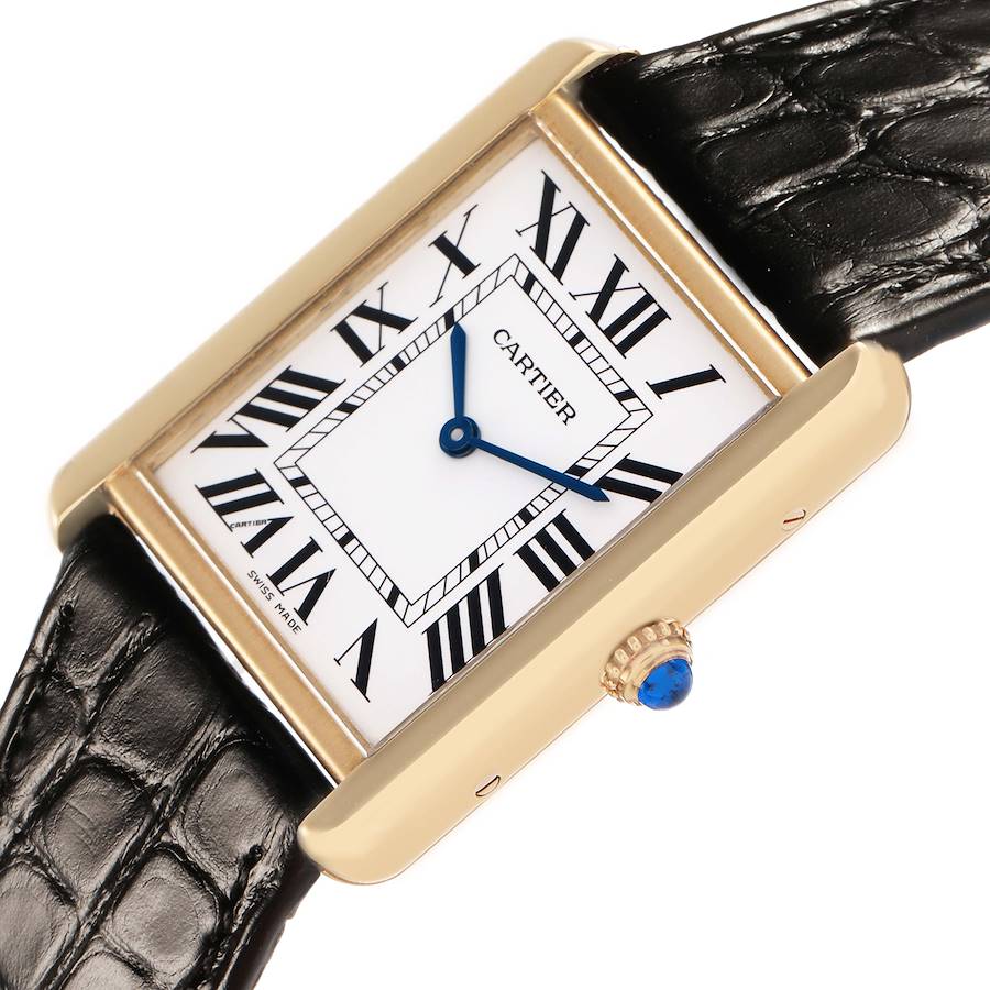Ca_rtier Tank _Solo Yellow Gold Steel Mens Watch