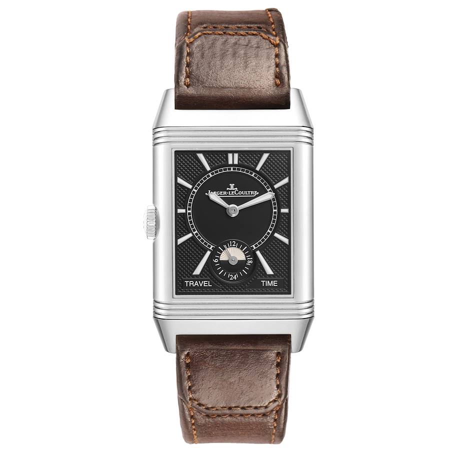 Jae_ger LeCou_ltre Reverso Duoface Steel Mens Watch  Card