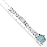 Ro_lex Oyster Perpetual Steel Turquoise Dial Mens Watch