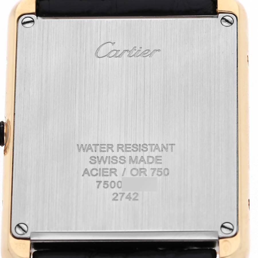 Ca_rtier Tank _Solo Yellow Gold Steel Mens Watch
