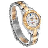 Ro_lexYachtmaster  Yellow Gold Steel MOP Sapphire Ladies Watch Card