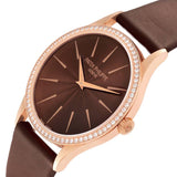 Patek _Philippe Calatrava Rose Gold Brown Dial Diamond Ladies Watch