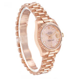 Rol_ex President Datejust Rose Gold Diamond Ladies Watch