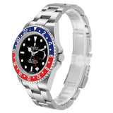 Ro_lex GMT Master Steel Pepsi Blue Red Bezel Error Dial Mens Watch
