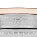 Ro_lex Datejust  Silver Concentric Dial Steel Rose Gold Mens Watch