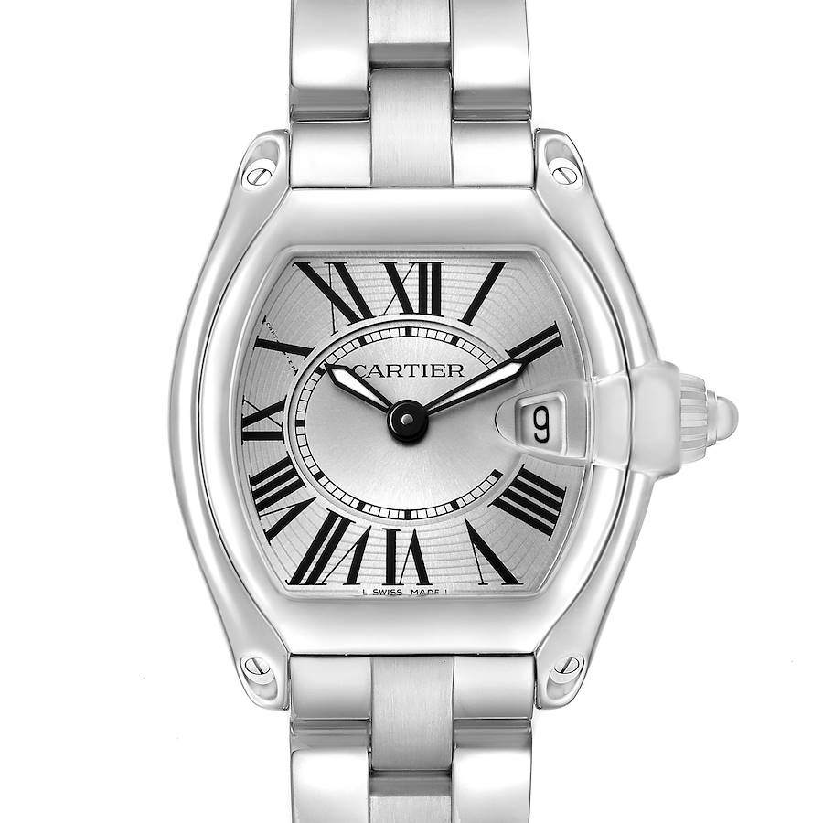 Cartier _ Roadster Small Steel Silver Dial Ladies Watch W Card