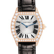 Cartier _Tortue Rose Gold Diamond Bezel Ladies Watch WA