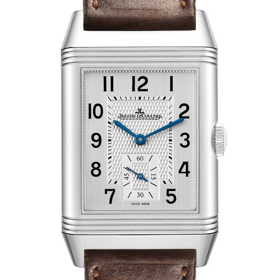 Jae_ger LeCou_ltre Reverso Duoface Steel Mens Watch  Card