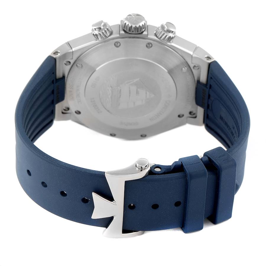 Vach_eron Const_antin Overseas Chronograph Blue Dial Watch