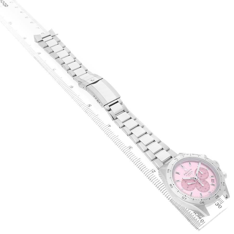 Zen_ith Chrono_master Sport Pink LE Steel Mens Watch Box Card