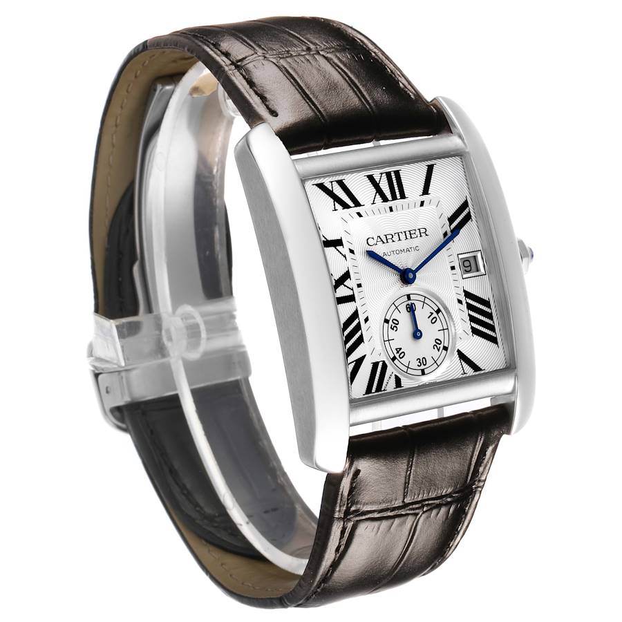 Car_tier Tank _MC Steel Silver Dial Mens Watch