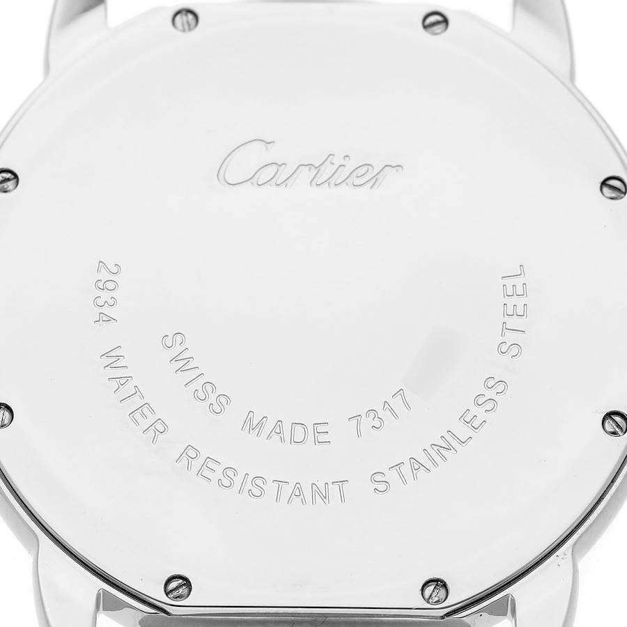 Car_tier Tank _MC Steel Silver Dial Mens Watch