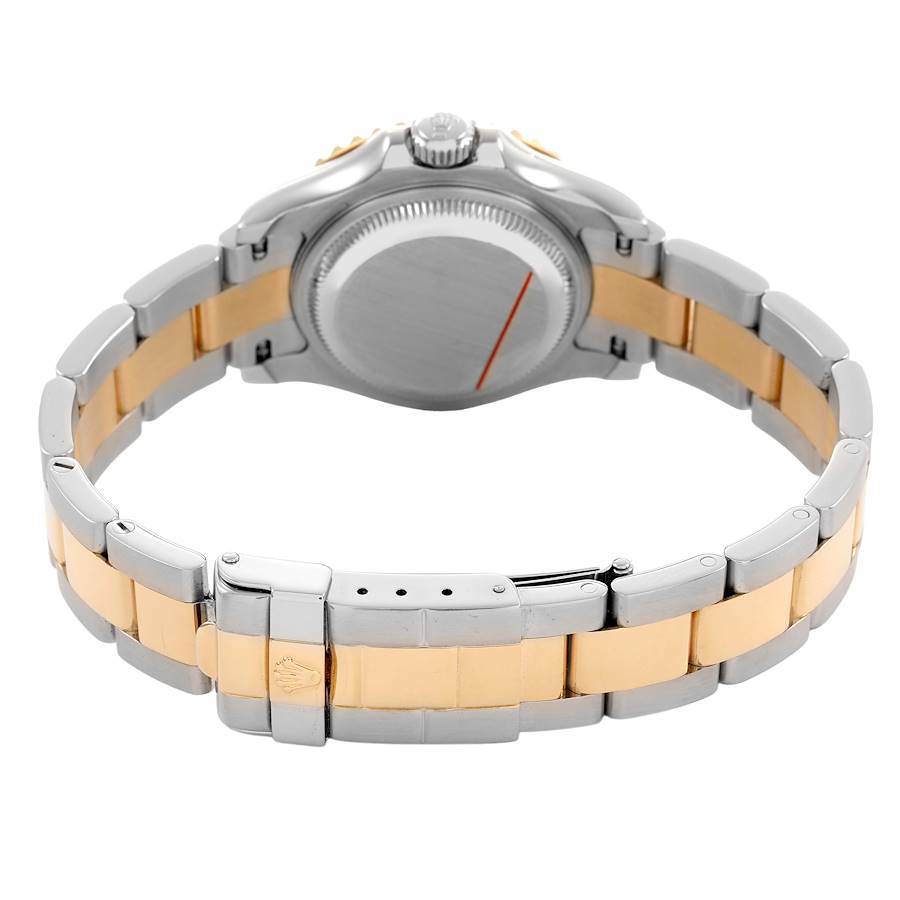 Ro_lexYachtmaster  Yellow Gold Steel MOP Sapphire Ladies Watch Card