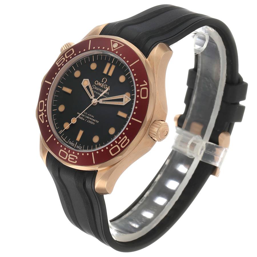 Ome_ga Seama_ster Diver 300M Bronze Gold Mens Watch  Box Card