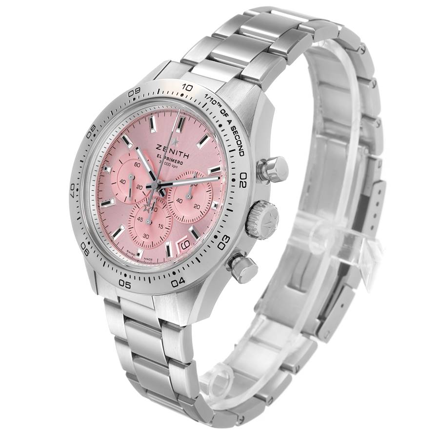 Zen_ith Chrono_master Sport Pink LE Steel Mens Watch Box Card
