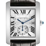 Car_tier Tank _MC Steel Silver Dial Mens Watch
