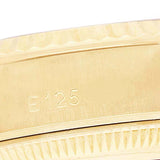 Ro_lex President Datejust 26 Yellow Gold Black Pyramid Dial Ladies Watch