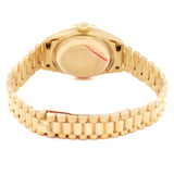 Ro_lex President Datejust 26 Yellow Gold Black Pyramid Dial Ladies Watch