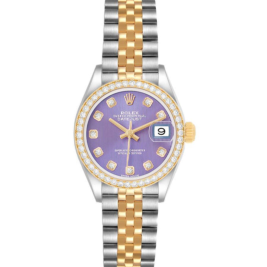 Rolex _Datejust  Steel Yellow Gold Diamond Ladies Watch Card