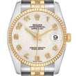 Ro_lex Datejust Steel Yellow Gold Anniversary Dial Mens Watch