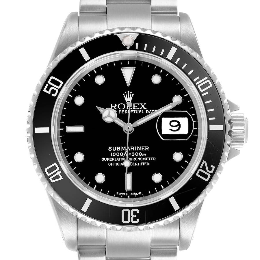 Rol_ex Subma_riner Date Steel Black Dial Mens Watch