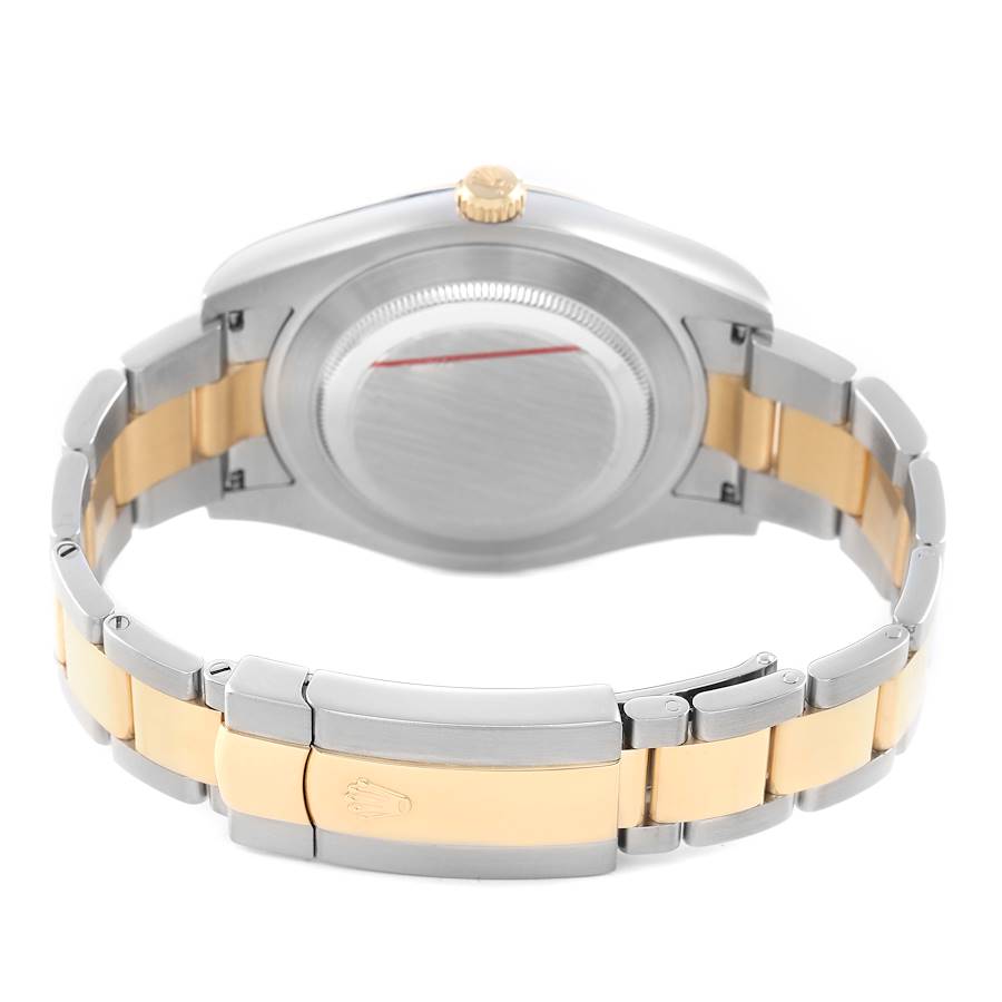 Ro_lex Datejust  Champagne Dial Steel Yellow Gold Mens Watch