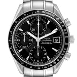 Ome_ga Speed_master Steel Date Black Dial Mens Watch