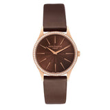 Patek _Philippe Calatrava Rose Gold Brown Dial Diamond Ladies Watch