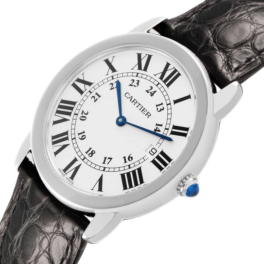 Car_tier Ronde _Solo  Large Steel Silver Dial Mens Watch