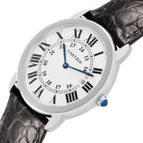 Car_tier Ronde _Solo  Large Steel Silver Dial Mens Watch