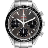 Ome_ga Speed_master Date Steel Grey Dial Mens Watch  Cards