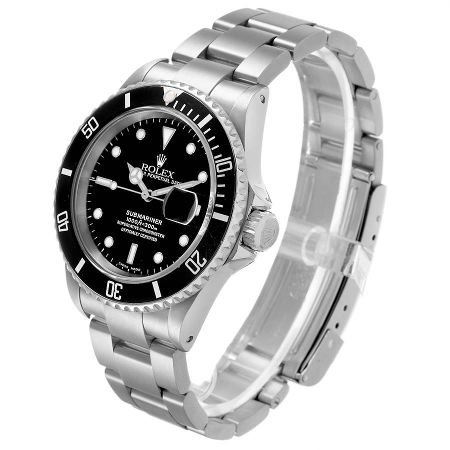 Rol_ex Subma_riner Date Steel Black Dial Mens Watch