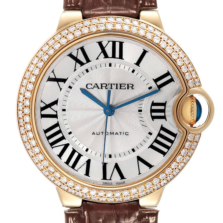 Car_tier Ballon _Bleu 36 Yellow Gold Diamond Mens Watch